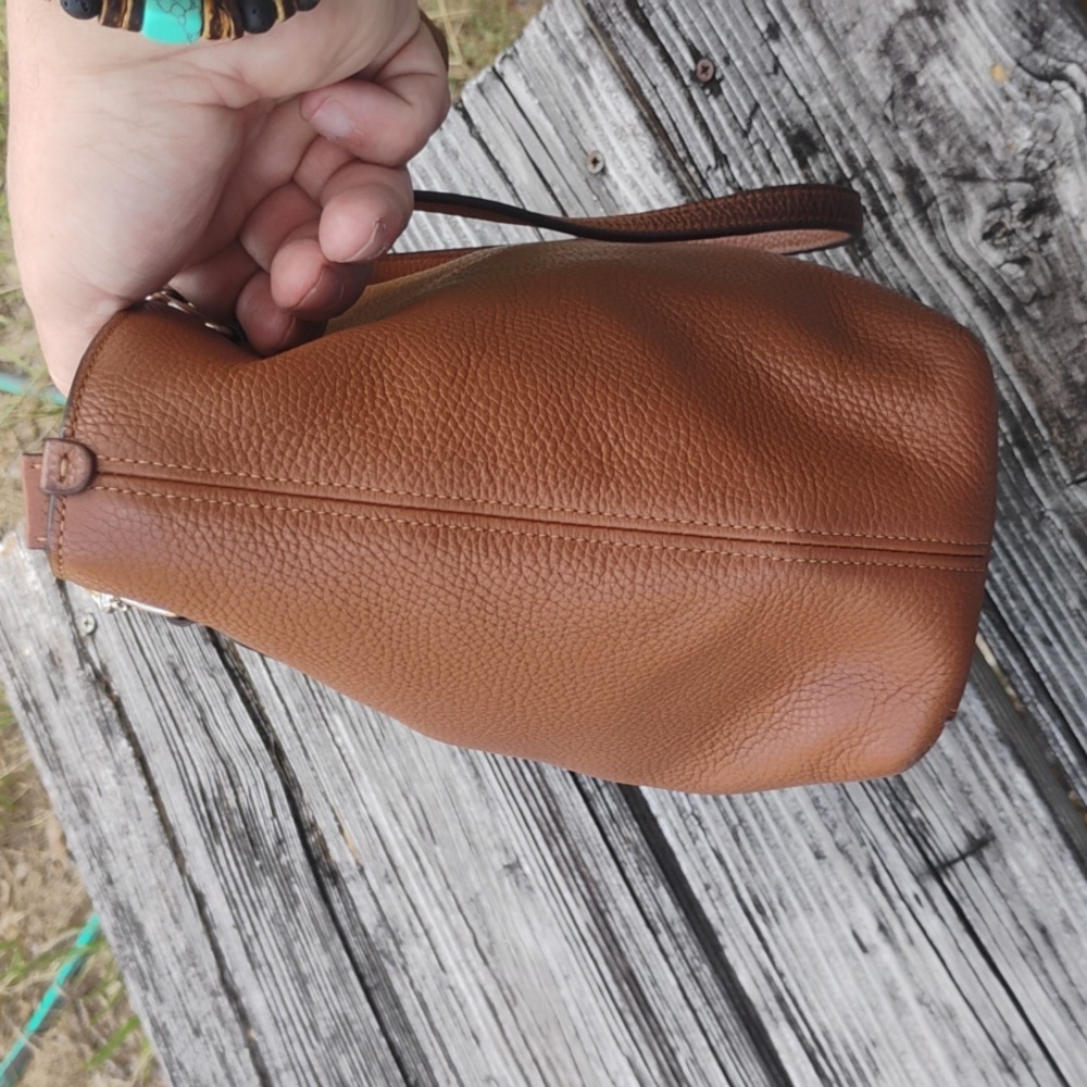 🍍Coach Sophia Tote In Tan/Brown Pebbled Leather - Picture 5 of 16